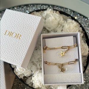 Dior Gold Star phone charm